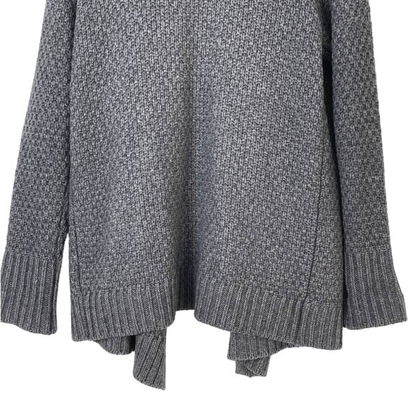 Joie Jamilee C Faux Fur Collar Wool Cardigan Sweater Gray Women's Size Medium - Picture 8 of 10